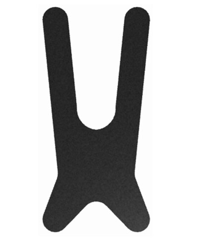 BioForm Non-Stretch (Black Vinyl) Standard Anterior Trunk Support