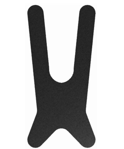 BioForm Non-Stretch (Black Vinyl) Standard Anterior Trunk Support, Snap Closure