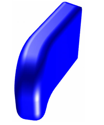 Contoured Lateral Trunk Support Pads, from Back, pair