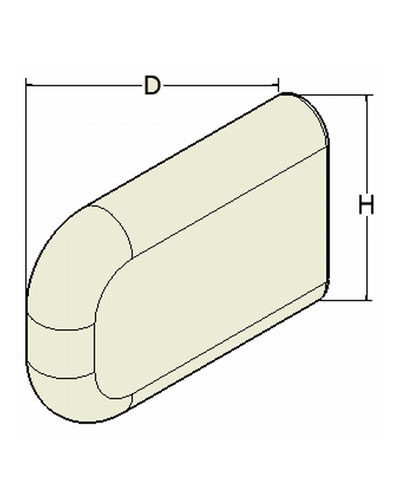 Flat Lateral Hip/Thigh Support Pads Mounted From The Back