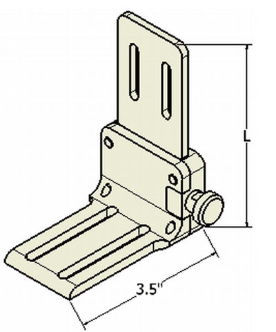 Removable Hardware for Lateral Hip/Thigh Supports, kit, pair