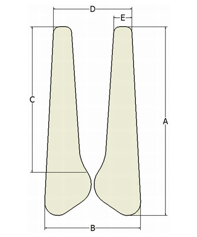 BioForm Semi-Stretch (Black Reverse Dartex) "H"-Style Anterior Trunk Support