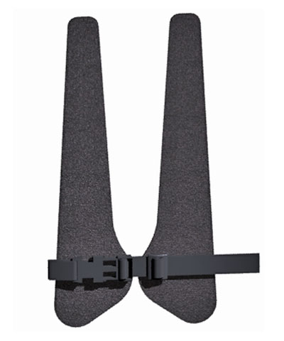 BioForm Semi-Stretch (Black Reverse Dartex) Custom “H”-Style Anterior Trunk Support