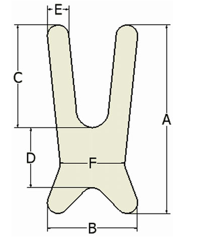BioForm Non-Stretch (Vinyl) Standard Anterior Trunk Support, Snap Closure