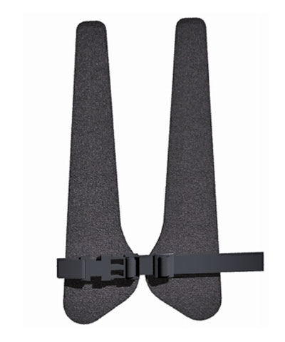 BioForm Non-Stretch (Black Vinyl) "H"-Style Anterior Trunk Support