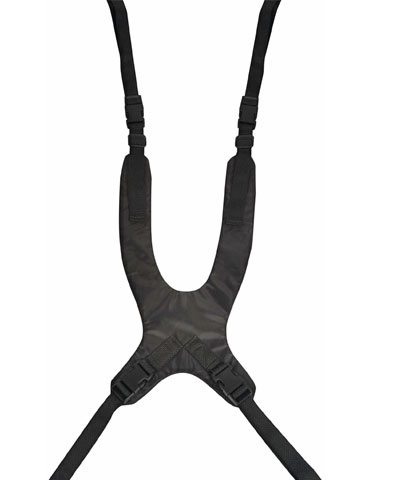 BioForm Black Ballistic Nylon Custom Anterior Trunk Support