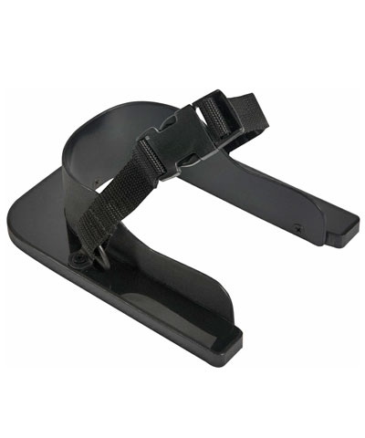 BioForm Solid Heel Cups with Straps w/ Fastex Buckle, pair