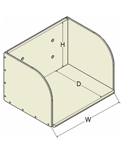 BioForm, Double Leg (1 piece), Non-padded Footboxes, Nuts and Bolts to secure from footplates.