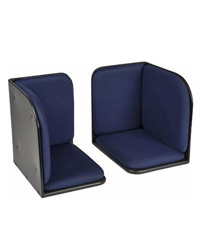 BioForm Single Leg Padded Footbox, Hardware to secure from Hangers, for 14” Wheelchairs (pair)