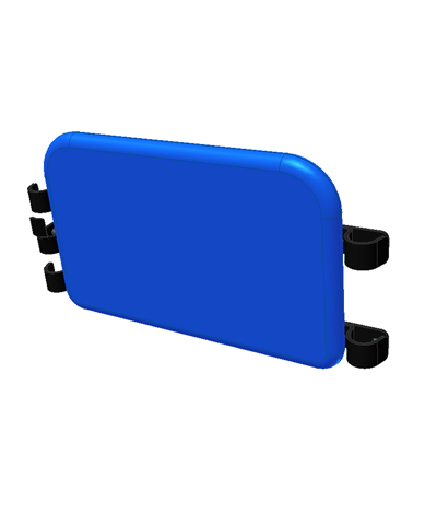 BioForm Solid Calf Panel, removable hardware, for 15” & 16” Wheelchairs