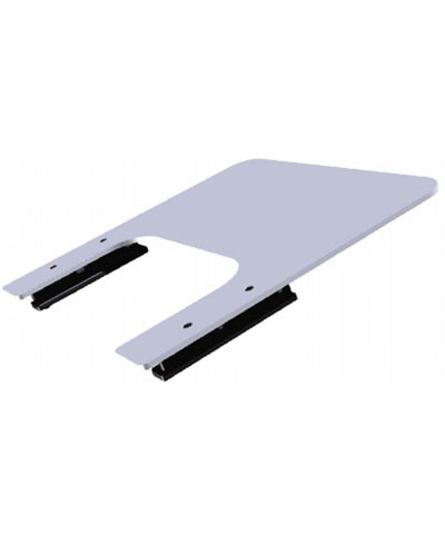 Custom BioForm Upper Extremity Support Tray, 3/8" White Sanalite, up to 24”x24”, Slides & Belt